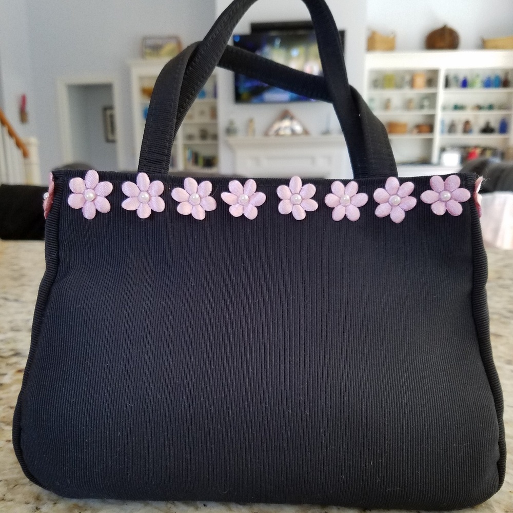 Marico Dallas black fabric purse